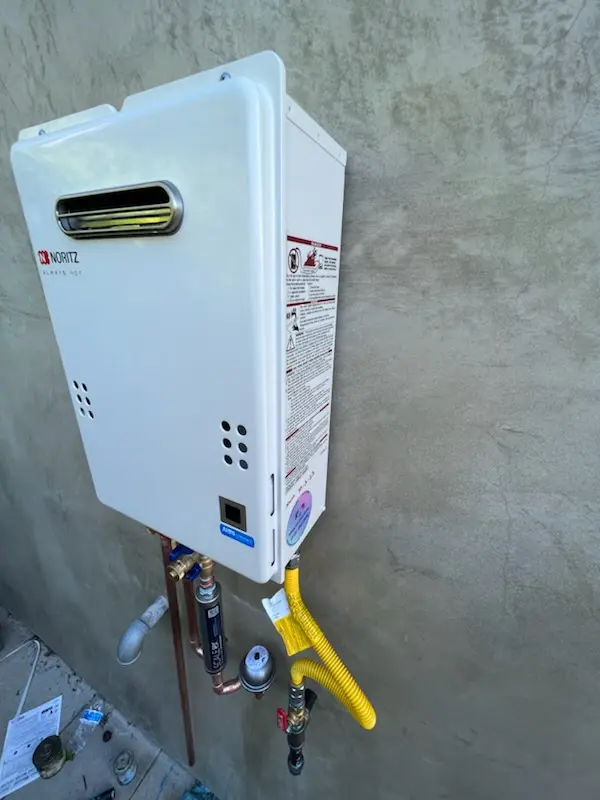 Tankless water heater installation for Brownlee Estates homes