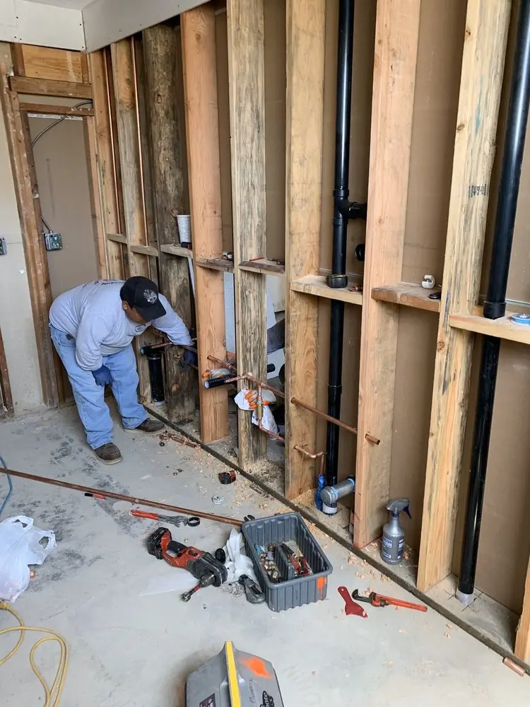 Commercial rough-in plumbing for Water Heater Replacement in Brownlee Estates
